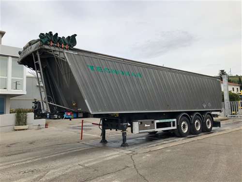 SEMITRAILER USED WITH SQUARE STEEL BODY 